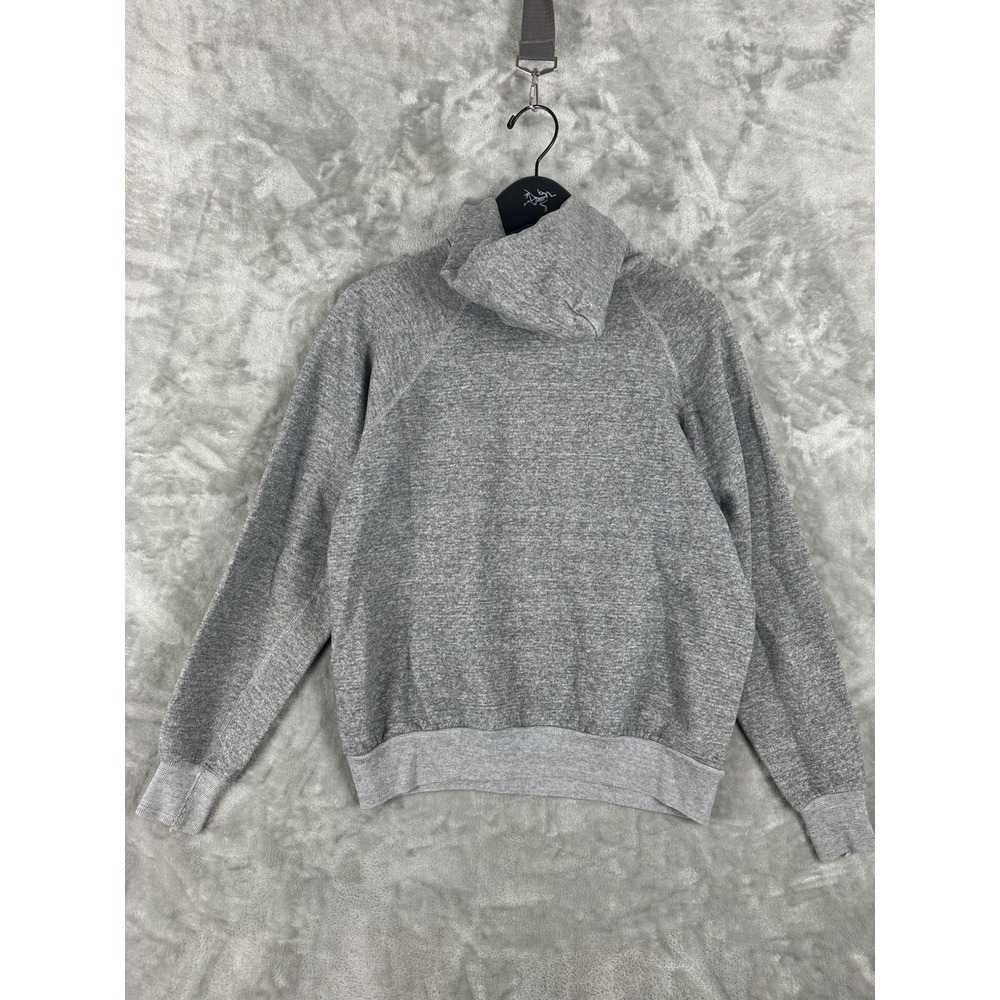 Vintage Michigan Raglan Grey Pullover Hoodie Mens Large 80s USA College - Picture 2 of 14